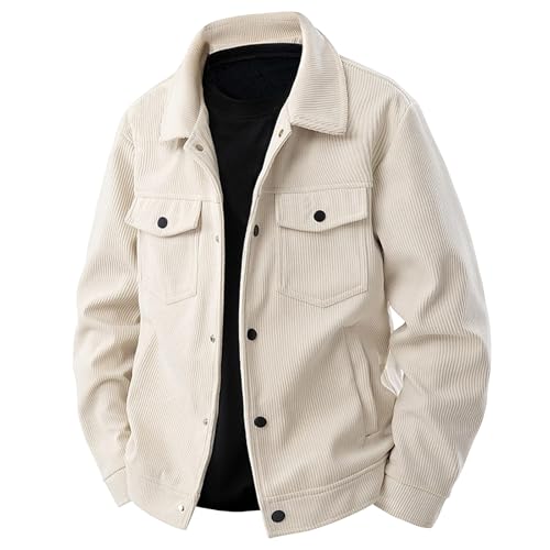 Veste en velours côtelé homme de qualité supérieure au design vintage soigné