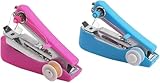 1 Pcs Handheld Sewing Machine,Portable Heavy Duty Mini Manual Sewing Machine for Fabrics, Clothes,...