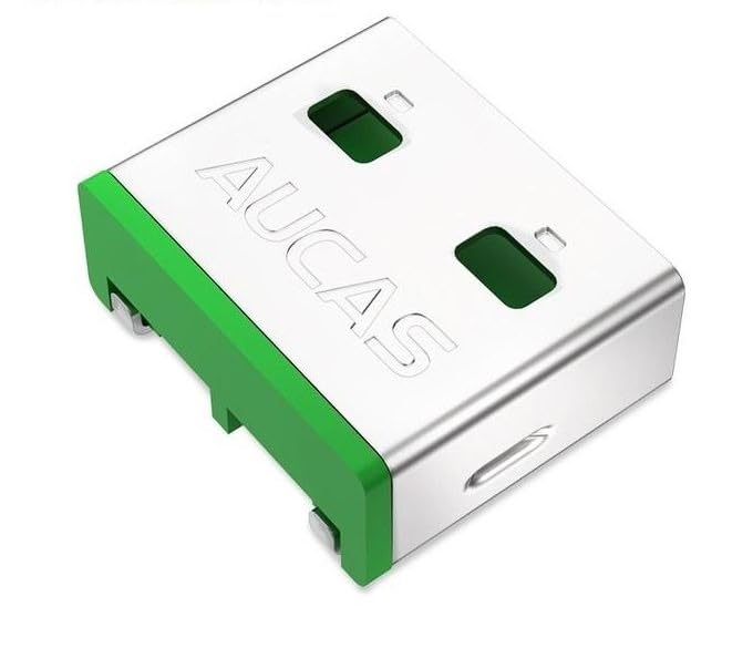 USB Port Blocker - Pack of 10 with 1 Key, Green-image-4