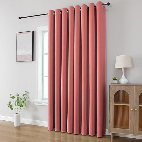 Image of Cortina 80-90% Blackout Solid Window Curtains 6 Feet Set of 2 - Thermal Insulated | Curtain for Living Room | Drapes for Bedroom | (6 Feet, Dusty Rose /Muted Mauve)