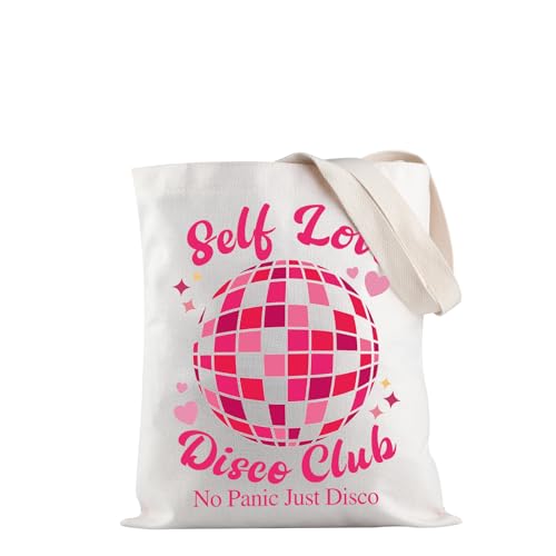 Sac à bandoulière Self Love Disco Club grand format en tissu imprimé graphique