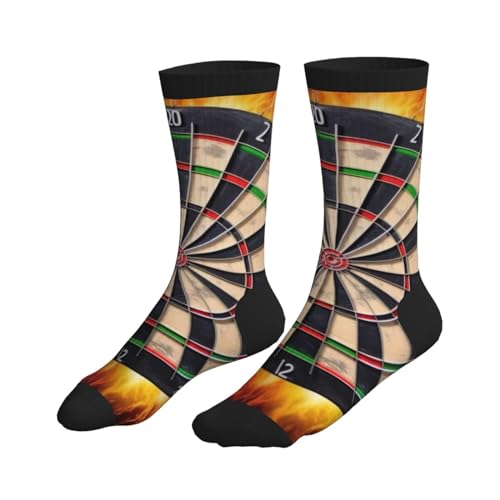 Dart Board Print Mid-Tube Sports Socks Skin-Friendly, Comfortable, And Breathable For Sports And Daily Wear.3