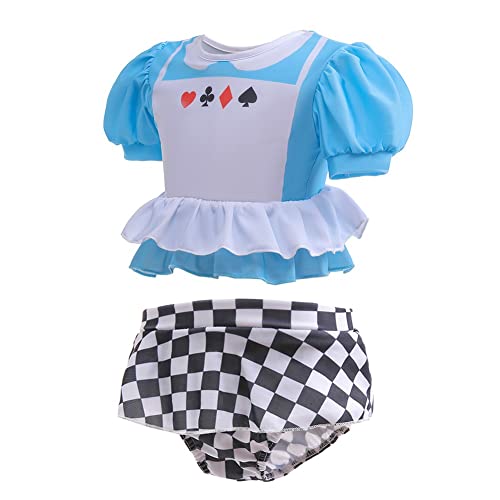 DYMCII Girls Princess Swimwear Two-Piece Tankini Set Bathing Suits Outdoors Beach Surfing Water Park Summer Swimsuits2