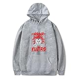 Origen: CN(original) ZIBADTAL Anime Baki The Grappler - Sudadera con capucha para hombre, 3, M