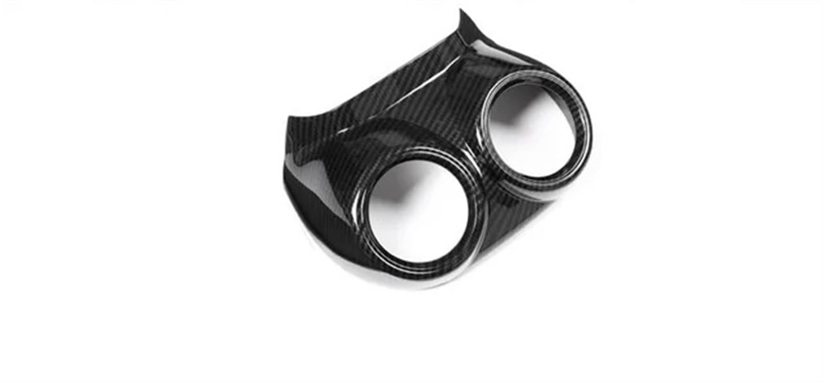 Car Trim Interior for Alfa for Romeo for Stelvio 2017-2020 Auto Interior Carbon Fiber Style Car Rear Exhaust Vent Decorative Frame(Carbon Fiber A)