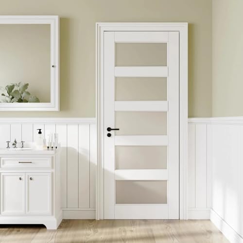 Interior Frosted Glass Pantry Door Slab (Slab only) Solid Manufacture