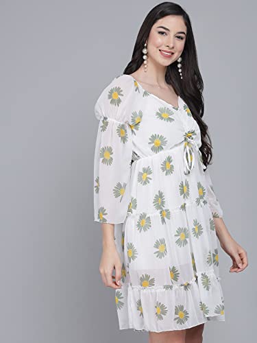 Image of FUNDAY FASHION Women's Fit And Flare Knee Length Dress
