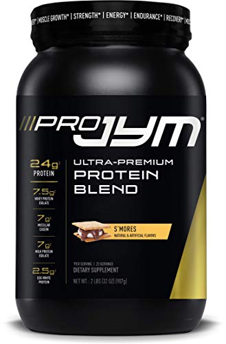 Pro JYM Protein Powder - Egg White, Milk, Whey Protein Isolates & Micellar Casein | JYM Supplement Science | S'Mores, 2 lb