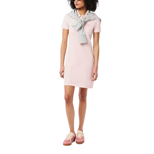 Image of Lacoste Women's Slim Fit Stretch Petit Pique Polo Dress