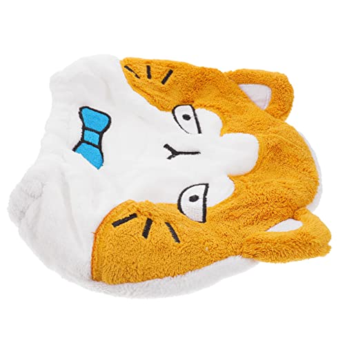 Happyyami Toalla Turbante de Secado Rápido para Cabello Húmedo Gorra Absorbente de Microfibra con Diseño de Animales para Niñas y Toalla de Baño Ligera y