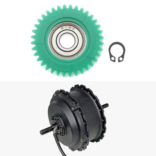 AS Axis Spindleon 3 Stück 36T Nylon-Schrägzahnräder mit 608-Lagern 8x11x38,5 Mm für Elektromotoren für Fahrräder