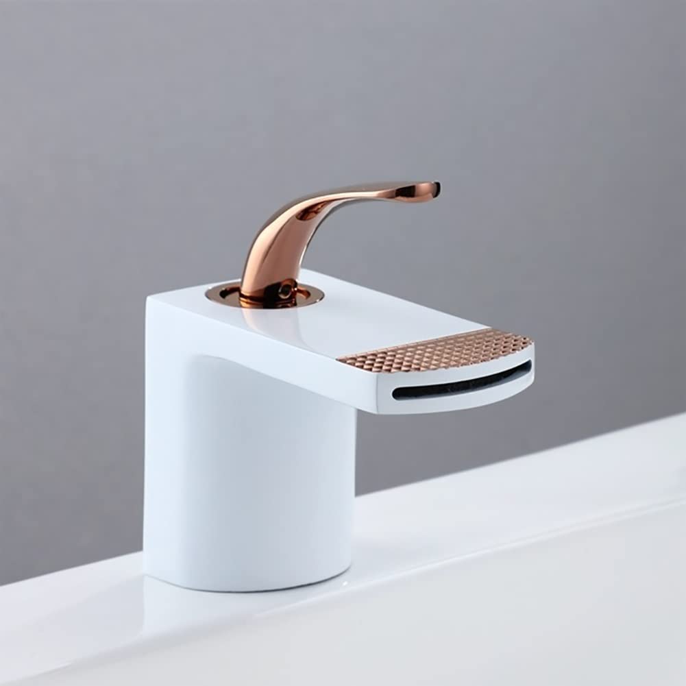 Mitigeur de robinet d'évier anti-fuite en laiton massif durable