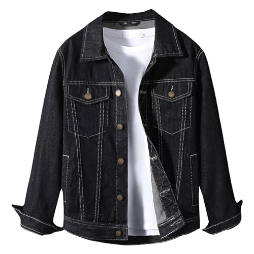 Veste en denim homme col rabattu pour éviter le style rigide et inconfortable