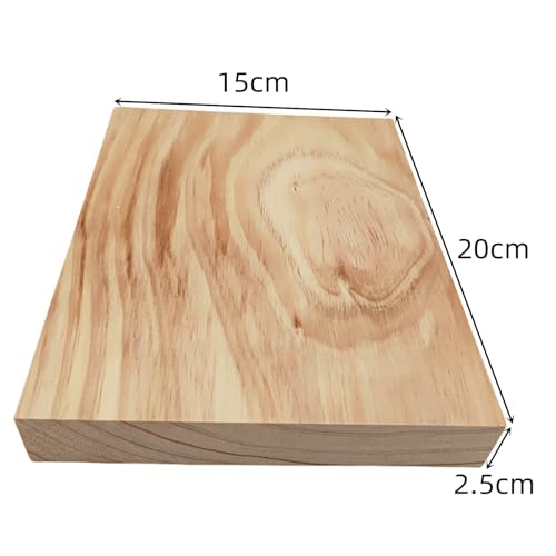 4PCS Unfinished Wood Blocks for Crafting 20x15x2.5cm Rectangle Wood Boards Blank Whittling Wooden Blocks for Carving,Painting & Burning - Image 3