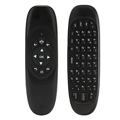 Universal TV Remote Air Mouse, 2.4GHz Mini Fly Mouse Keyboard and Remote Control with USB Receiver Full Keyboard, Intelligent Anti Shake for PC Computers Smart Computers