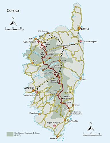 Trekking The Gr20 Corsica: The High Level Route: Guidebook And Map Booklet #TOP2