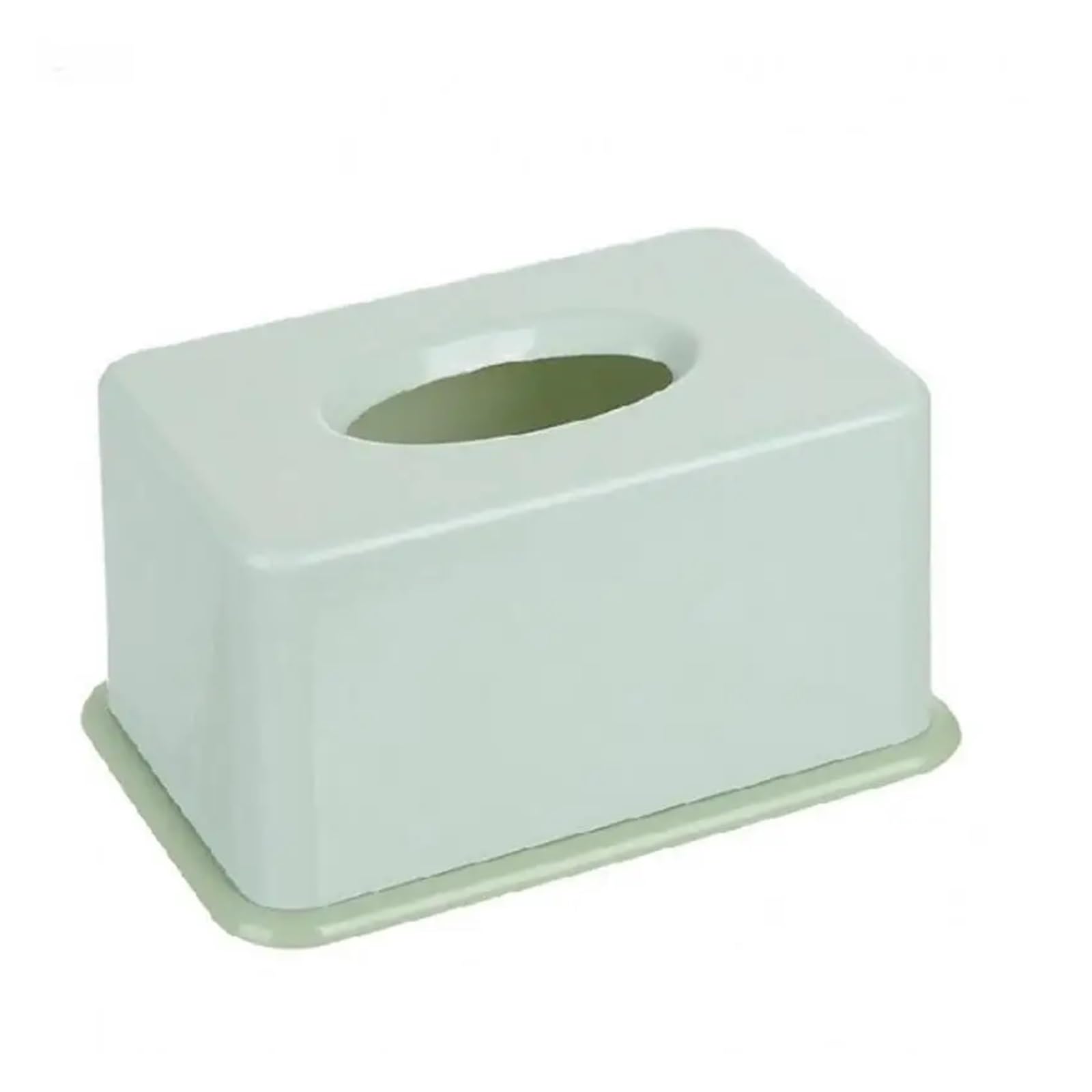 Tissue Box Tissue Holder Home Wet Tissue Storage Box Desktop Toilet Paper Storage Case Napkin Dispenser Plastic Tissue Box(GREEN)
