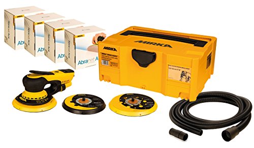 Mirka DEROS 5650CV Ponceuse excentrique Bluetooth 125-150 mm + 200 disques Abranet + Tuyau