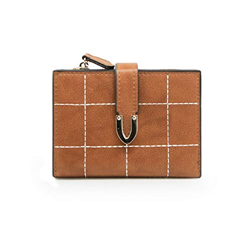 Billetera para Mujer Párrafo Corto New Girl Heart Ins Tarjeta De Cambio Simple Wrap Wallet (Color : D, Tamaño : 12cm*9cm*2cm) Cover