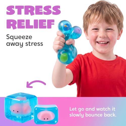 3PCS Glow-in-the-Dark Cube Stress Relief Toys - image 3