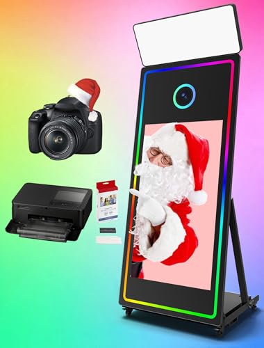 Magic Mirror Photo Booth, 65’’ Mirror Photo...
