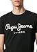 Pepe Jeans Original Stretch Camiseta, Negro (Black 999), Large para Hombre