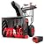 PowerSmart 80V 24in. Self-Propelled Cordless Snow Blower, 2-Stage with 6.0Ah Battery and Charger,HB2805A