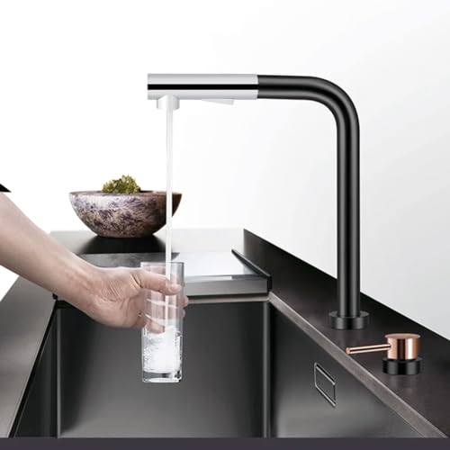 Lwuey Ausziehbarer Küchenarmatur Kopf, Ersatz Küchen Sprühkopf mit G1/2 Zoll Anschluss Handduschkopf Wasserhahn Duschkopf Brausekopf Küche Badezimmer Waschbecken Mischbatterie ABS Chrome