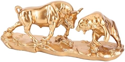 Bull and Bear Statue，Wall Street Bull Statue，Charging Bull Statue...