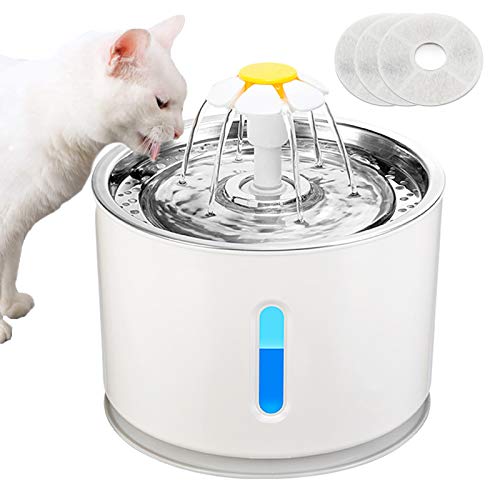Fuente de Agua Automática para Gatos y Perros 2.4L