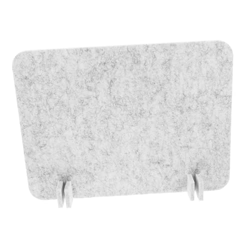 HOODANCOS 学生用デスクプライバシーパネル フェルト製 取り付け簡単 自立式デバイダー 騒音低減デザイン 浅灰 オフィスや学習環境に