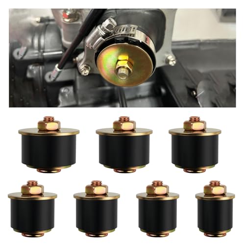 7PCS Rubber Expansion Freeze Plugs Kit,3/4" 7/8" 1" 1-1/8" 1-1/4" 1-3/8" 1-1/2" Freeze Plug Replacement,Universal Rubber Plugs Automotive for 19mm-41mm Inner Diameter Hole