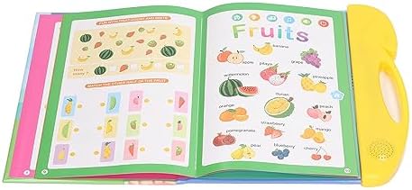 Syrisora Electronic Toddler Book English Letter Learning Reading Sound Book for Kid Early Education Yellow LWB401 2 41gCvRNHuuL. AC