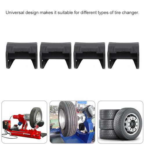 Image of Tire Changer Rim Protector, ST4027645 4Pcs Tire Changer Clamp Cover Jaw Protectors Guard Protective Covers, ABS Tire Changing Machine Accessories Tools, Tire Machine Parts