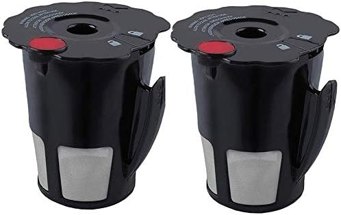 Podoy K Cup 2.0 Reusable Coffee Filter 119367 2.0 Model Black Small Coffee Filter K200 K250 K300 K350 K400 K450 K460 K475 K460 K500 K550 K560 K575(Pack of 2)