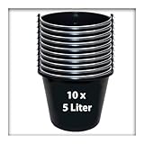 10 Stück 5L Baueimer mit Metallhenkel