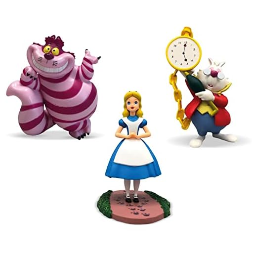 Bullyworld Alice i Underlandet spelfigurer set med alic, kattunge och vit kanin