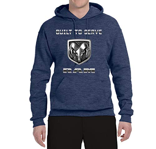 Wild Bobby Dodge Ram Logo Retro Built to Serve USA Cars and Trucks Unisex Graphic Hoodie Sweatshirt3