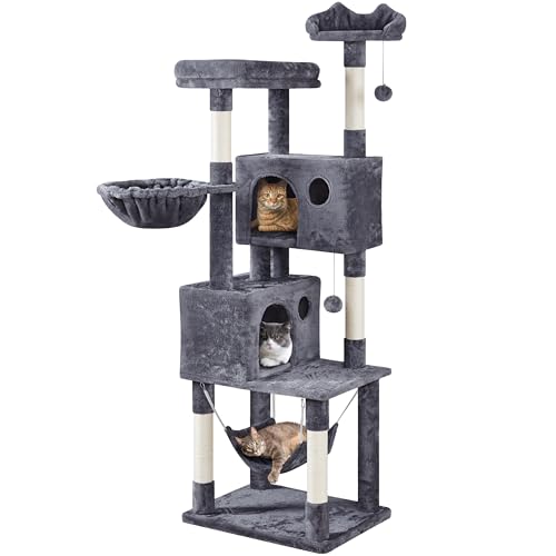 Yaheetech 73inch Cat Tree, Cat Stand Furniture with Scratching Posts Perches Hammock as Indoor Kittens Activity Center