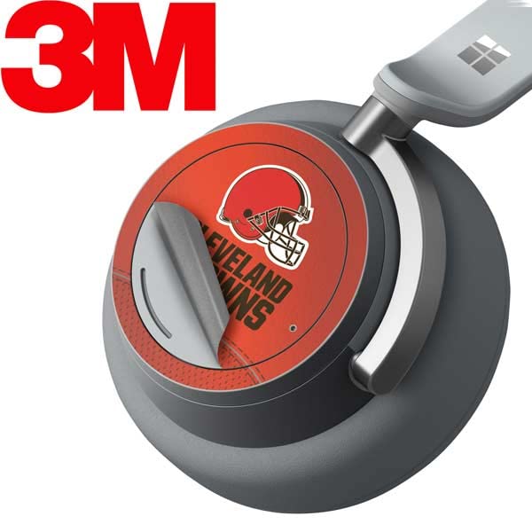 Skinit Decal Audio Skin Compatible with Surface Headphones - Officially Licensed NFL Cleveland Browns Team Jersey Design