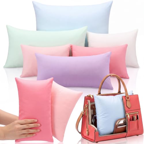 Image of 6 Pcs Purse Insert Pillows Set Fillers to Keep Shape, Six Sizes, Pastel