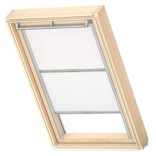 VELUX Original Roof Window Duo Blackout Blind for MK06, White, with Grey Guide Rail