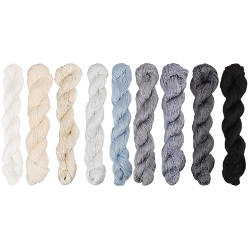 Hilos de Sashiko 9 Piezas 100 m Cotton Multicolor miniatura 1