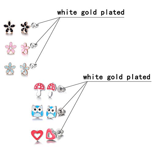 30 Pairs Hypoallergenic Earrings for Girls Sensitive Ears with Stainless Steel Post -Assorted Cute Stud Earrings for Teens Girls Women4