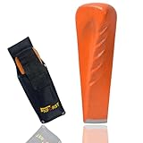 Xforst Cuña de División Giratoria 2,25 kg – Cuña para Partir Leña de Acero Forjado Cuña Helicoidal para Madera y Troncos | Alto Poder de División | Incluye Funda | Nuevo con mínimos defectos estéticos