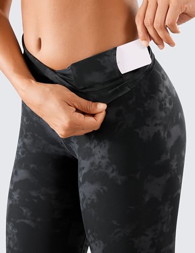 Image of CRZ YOGA Naked Feeling Leggings 25'' | Sleek, Decent Compression, Yoga, Hidden Waistband Pocket, for Women