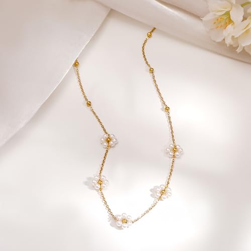 Image of Rubans Demi Fine Stainless Steel Necklace Chain Link Gift for Women & Girls