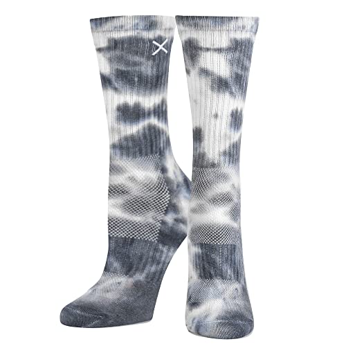 Odd Sox Basix Men's & Women's Performance Crew Sock, Cotton Comfort, Tie Dye2