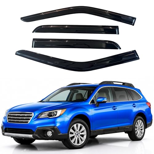 Image of IG Window Visors Fit for 2015-2019 Subaru Outback, Out-Channel Rain Guards Vent Wind Deflectors 4PC, Car Accessories for 15-19 Outback