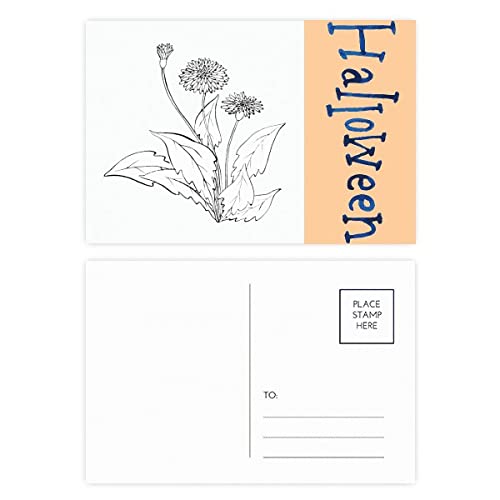 Cartes postales d'Halloween pour vos invitations originales à thème pissenlits